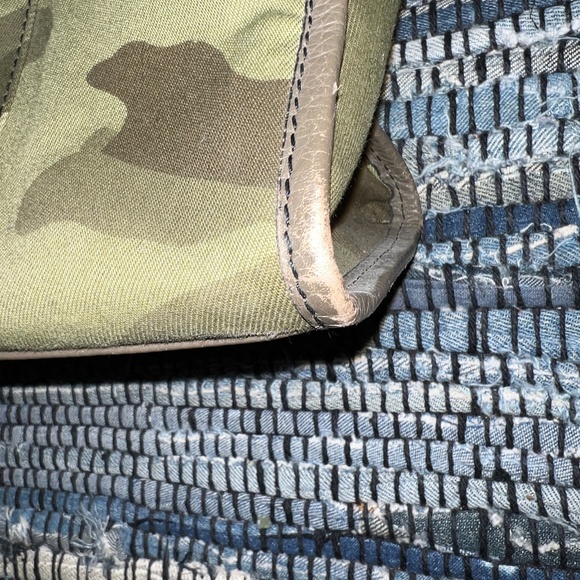 CONTAINER CAMOUFLAGE TWILL BRIEFCASE WITH LEATHER TRIM - Picture 14 of 14